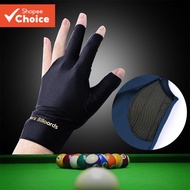 Spandex Snooker Billiard Cue Glove Pool Left Hand Open Three Finger Accessory Pool Glove