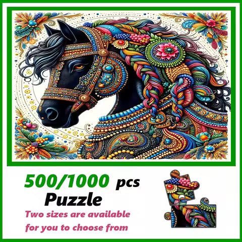 A high-quality 500/1000-piece puzzle, perfect for adults, is a fun family game that helps relieve st