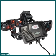 【New】XHP70 High Power LED Headlamp USB Rechargeable Zoomable Headlight for Hiking