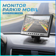 COD Threecar Monitor Parkir Mobil Rear View TFT LCD DVD MP3 Player 9 Inch / Monitor kamera belakang