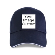 New Diy Logo Your Own Design Photo Print Company Team Advertising Baseball cap 100% Cotton Men Customized Text Tops Te