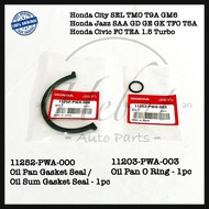 Honda City SEL TMO T9A Jazz SAA TFO T5A Civic Turbo FC TEA Oil Pan Gasket Oil Sum Seal O Ring 11252-