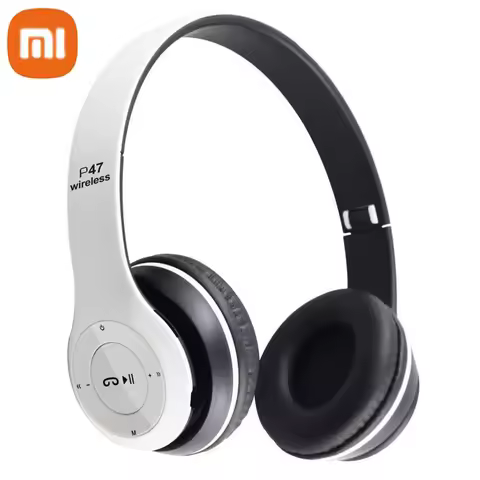 Xiaomi Wireless Headphones Foldable HIFI Headset Noise Cancelling Earphone with Mic USB Adaptor For 