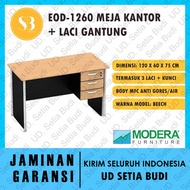 Meja Kantor / Kerja / Tulis + Laci Gantung Modera EOD 1260 E-Class