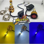 SUPER BRIGHT 3 SIDED LED MAIN HEADLIGHTS H6 H4 3 COLORS SUPER BRIGHT GUYS FLASHING UNIVERAL LED LIGH