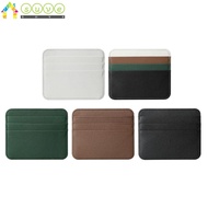 SUVE Card Holder, Double-sided Coin Pouch Credit Card Sleeve, Bag Ultra-thin Wallet PU Leather Card 