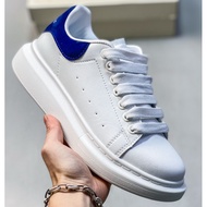 2025 Alexander McQueen shock-absorbing and durable running sports shoes. Low-top leather couple's sh