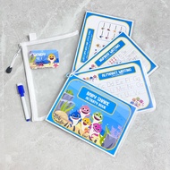 SG CustomMade - 3-4 Year Old Baby Shark Pinkfong Customize Personalize Activity Book | Game Pack | B