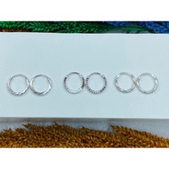 (LOVYE) 8MM MANIPIS loop earring Silver 92.5% Italy Silver silver loop earring