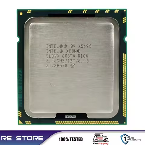 Intel Xeon X5690 3.46GHz 6 Core LGA 1366 SLBVX cpu processor