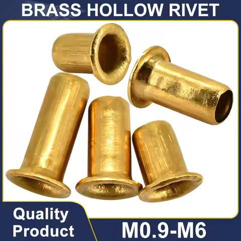 Brass Hollow Rivet GB876 M0.9 M1.3 M1.5 M1.7 M2 M2.3 M2.5 M3 M3.5 M4 M5 M6 Copper Hollow Rivet Circu