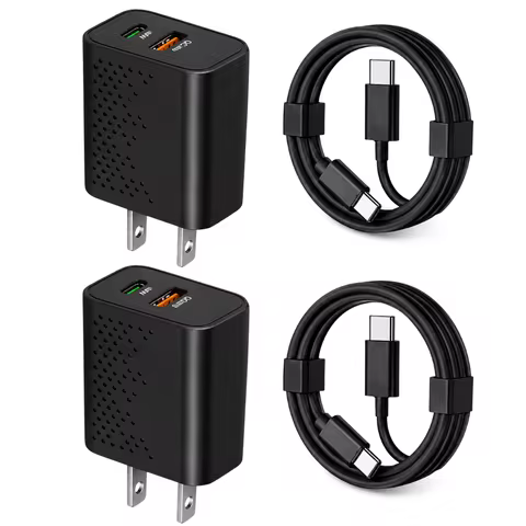 2Pack Type-C Super Fast Charger 35W, 3FT USB-C Cable for Samsung Galaxy S21/S22/S23/S24/S25/S26, Z F
