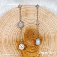 s925 Opal仙仙耳環