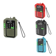 C90 Mini Pocket FM Radio Digital Radios Receiver Wireless Bluetooth MP3 Speaker with LED Display Rec