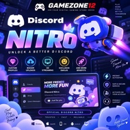 Discord Nitro 1 Month / 1 Year | Login Activation | GAMEZONE12 | Instant Digital Delivery PC