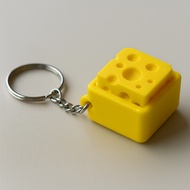 GANTUNGAN Mini Clicker Cheese ASMR Anti-Stress Toy | Mini Fidget Toys | Clicker Keychain