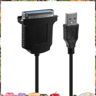 USB → printer parallel port 36pin male conversion cable Black