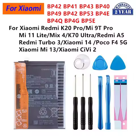 BP42 BP53 BP4E BP4Q BP4G BP5E BP49 Battery For Xiaomi Redmi A5 K20 Pro Mix 4/K70 Ultra Turbo 3 Poco 