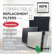 Europace EPU3300T / EPU3300S Compatible Filters - Comes with extra Activated Carbon Pre-Filter