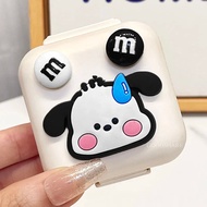 [Ready stock] Pill Box Seven Days a Week Pill Packing Box Sealed Cute Cartoon Mini Portable Portable