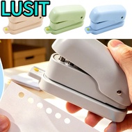LUSIT Hole Puncher, Mini Labor-Saving 6-Hole Puncher,  Handheld Loose-Leaf Hole Punch|A5/B5/A4 Noteb