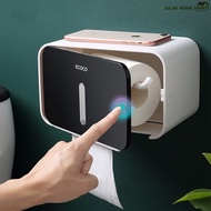 SG In Stock ECOCO Waterproof Tissue Box Wall Mounted Paper Roll Holder Paper Dispenser