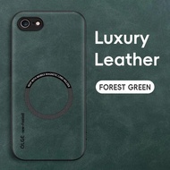 Magnetic Retro Leather Case For iPhone 16E 7 8 Plus SE 2020 2022 iPhone8 Plus Wireless Charging Phon