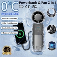 WP SELECTED handheld fan cooling Portable 15000mAh 3 in 1 Fans with 100 Speeds Powerbank Function
