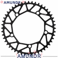 AMUNDR Bicycle Chainring, 130BCD Lightweight Bike Crank Chainring, Durable 48T High Performance Sing