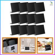 12 Pcs Dinner Table Decor Writing Price Boards Mini Message Chalkboards Blackboard Buffet Tag The Sign Restaurant Decorative Food Labels Party dachwanli