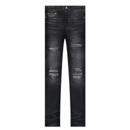 RUCAS Dark Grey Caviar Leather Jeans Season 12