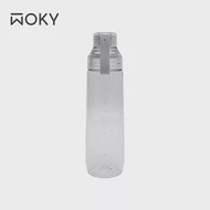 【WOKY 沃廚】ECOZEN 透明瓶800ml 淺灰