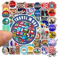 Hight Quality Product Sticker Koper 1 set Of 50pcs: Vintage Retro World Traveling Rimowa
