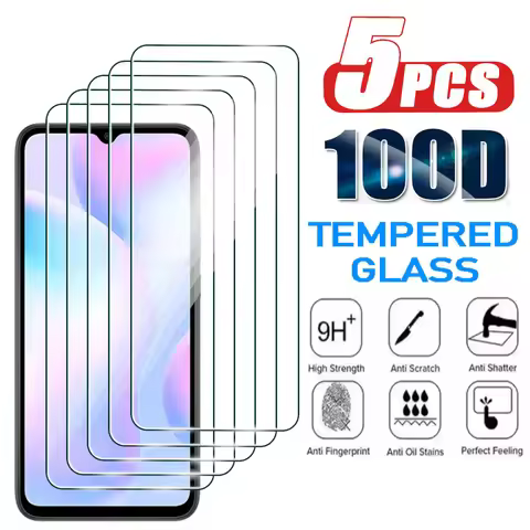 5PCS Tempered Glass Film for Xiaomi Redmi 8 9 10 12 4G 5G 8A 9A T 9C 10C 12C 13C 10X 12S 13R Screen 
