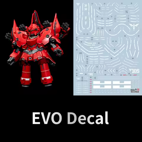 EVO Decal SD392 for SD Neo Zeong W/ Sinanju Q-Version Assembly Plastic Model Kits Building Tools Hob