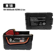 Milwaukee M12 M18 4.0Ah 5.0Ah 6.0Ah 9.0Ah Replacement Red Lithium Rechargeable Power Tools Battery N