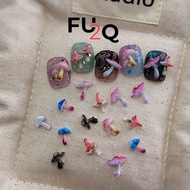 Set of 50 Witch Mushroom Nail Charms DZ111-01 – Vivid Animation | Fu2Q Nail Decorations