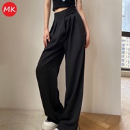 MK Korean Suit Pants Women / seluar slack wanita hitam / seluar slack hitam straight cut / palazo sl