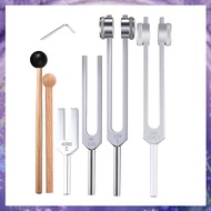 [Y W Z H] 4Pcs Tuning Fork Set(128Hz, OM 136.1Hz, MI 528Hz, 4096Hz),for Healing Chakra,Sound Therapy