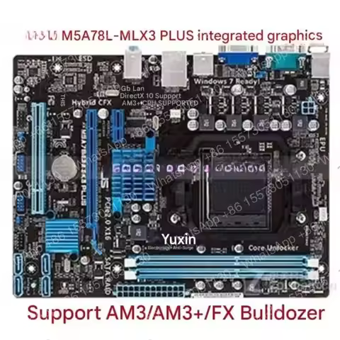 M5A78L-M LX LX3 PLUS/LE 22.0 AM3 + AMD Open Core Main Board Set