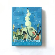 Galison New York Funky Snowman Christmas Card (12 Cards & 12 Envelopes)