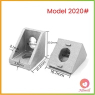 AllWell อลูมิเนียมมุม L-Type ฉากอลูมิเนียม Bracket ตัวจับฉาก ข้อต่อฉากอลูมิเนียม Aluminum Profile Co