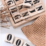Abangaki Wooden Alphabet Blocks