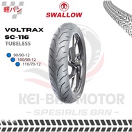 SWALLOW MOTORCYCLE TIRE VOLTRAX SC 115 SC 116 RING 12 90/90-12 100/90-12 110/70-12 TUBELESS