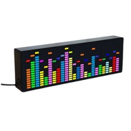 P.K.YO-Color LED Music Spectrum Electronic Clock Rhythm Light 1624RGB Atmosphere Lamp Level Indicato