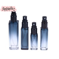 [fashion] Gradient Blue Perfume Bottle 5ml 9ml 20ml Perfume  Bottle Empty Glass Atomizer Travel Cosm