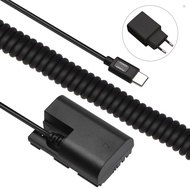 Andoer Type-C DR-E6 Dummy Battery DC Coupler 20W PD Adapter  Replacement for Canon EOS 60D 70D 80D 5