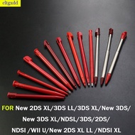 Cltgxdd FOR NDSL/DS/Lite/NDSi/NDS/Wii Metal Retractable Stylus Color Red Plastic Stylus For 2DS 3DS 