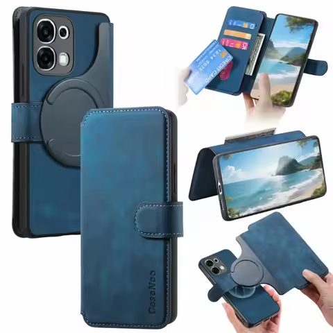 Flip Case For OPPO A6X A6T A6S A6C A6 Pro 5G 4G 2In1 Detachable Leather Wallet Cover for OPPO A5 Pro