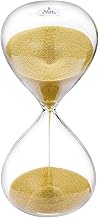 SuLiao Sand Timer 5 Minute Hourglass: 5.1 Inch Gold Sand Clock, Large Sand Watch 5 Min, Hour Glass S